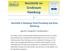 Tablet Screenshot of nachhilfe-hh.de